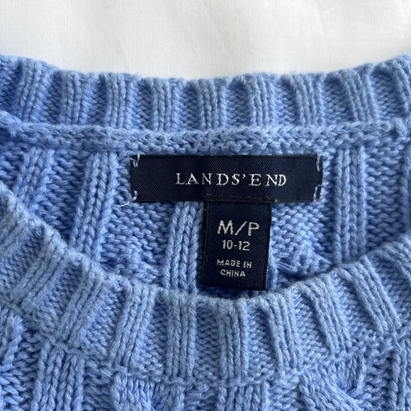 Light Blue Cotton Sweater - Picture 3 of 3